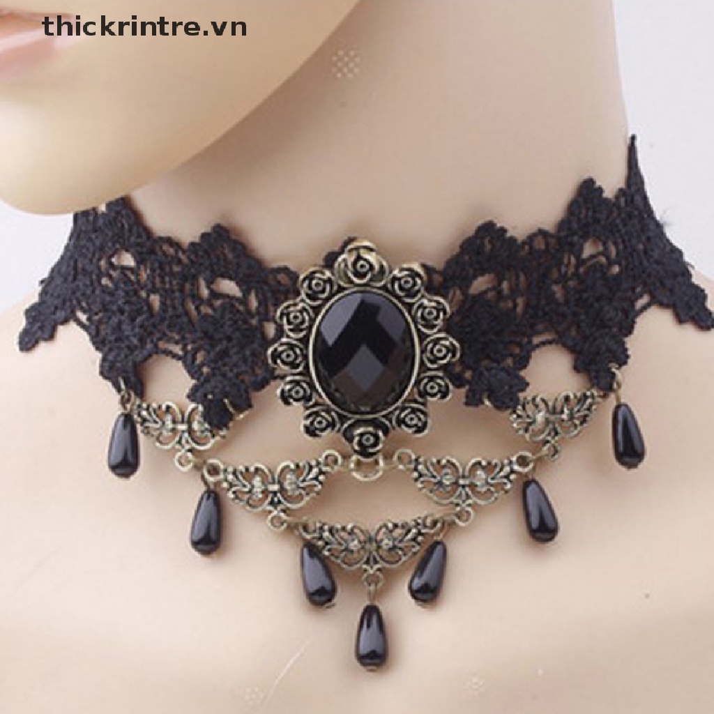 Vòng cổ choker phong cách gothic quyến rũ thời trang