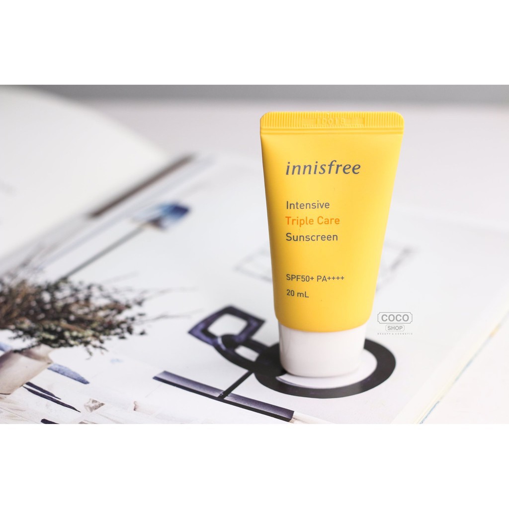 Kem chống nắng Innisfree Triple care Perfect Uv Protection Cream 20ml mẫu mới [ AUTH ]