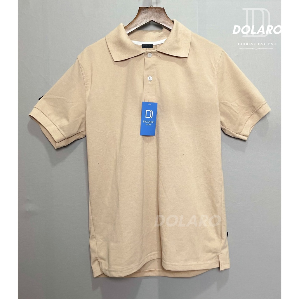 Áo polo nam trơn nhiều màu DOLARO phong cách trưởng thành công sở chất liệu thoáng mát