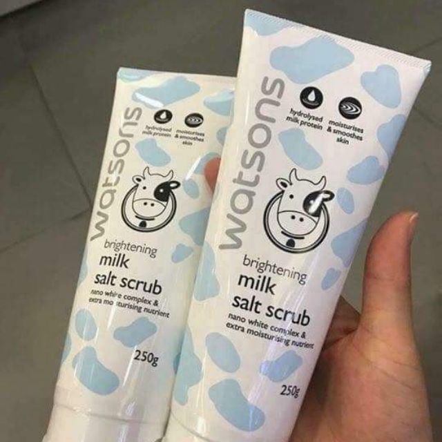 Tẩy tế bào chết watsons brightenig milk salt scrur thái lan