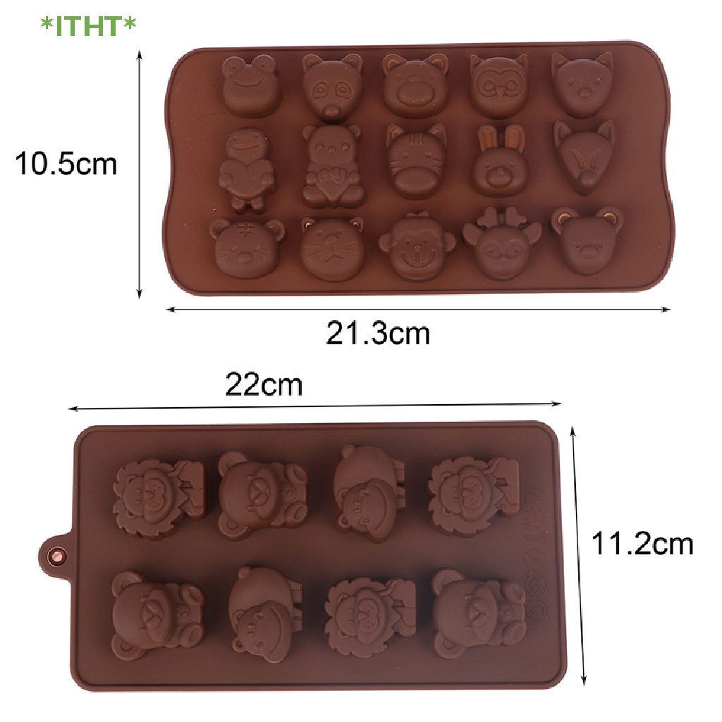 1 Khuôn Silicon 15 Lỗ Hình Sư Tử Hoạt Hình Dùng Làm Bánh Mới