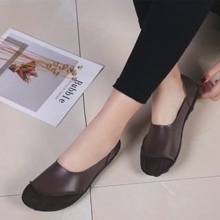 Giày da công sở đơn giản thoải mái dành cho nữ