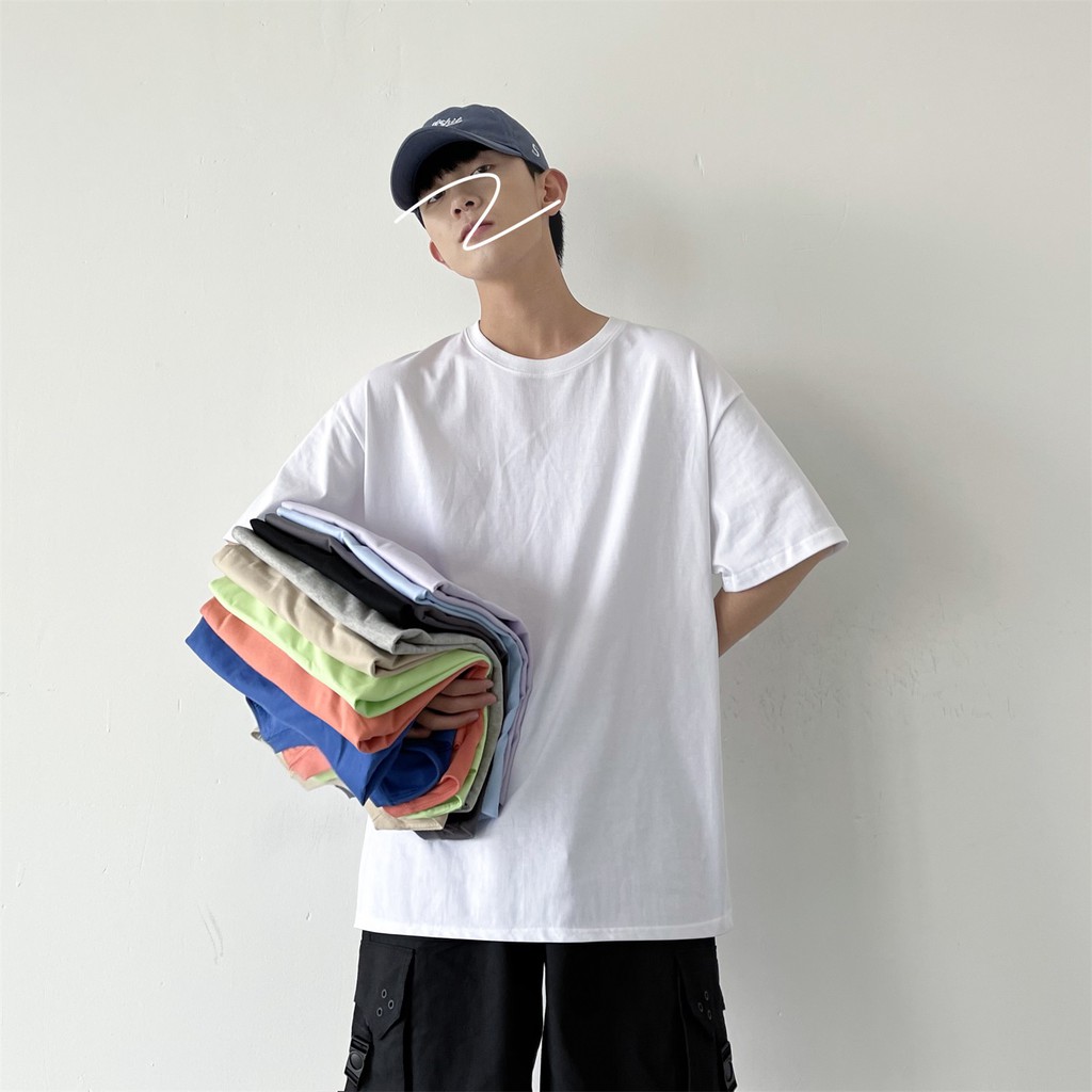 ÁO THUN TRƠN NAM UNISEX FROM RỘNG MẪU MỚI OVERSIZE SIÊU ĐẸP