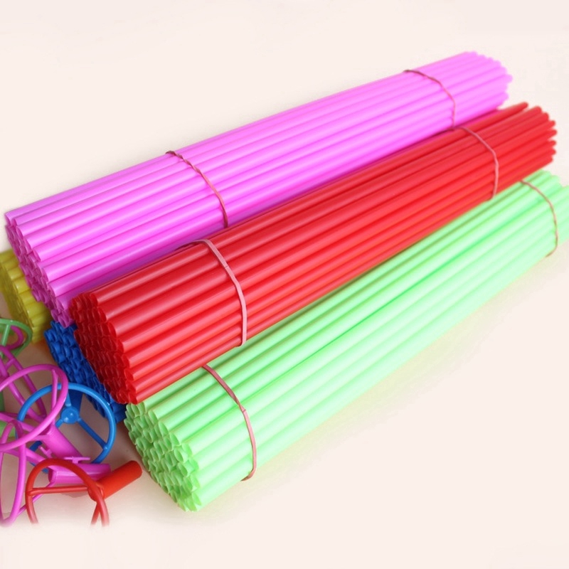 Set 50 giá đỡ bong bóng nhiều màu sắc 40cm