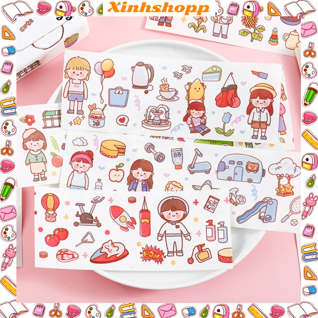 Sticker 39x6,5cm Cô Gái Zaomo