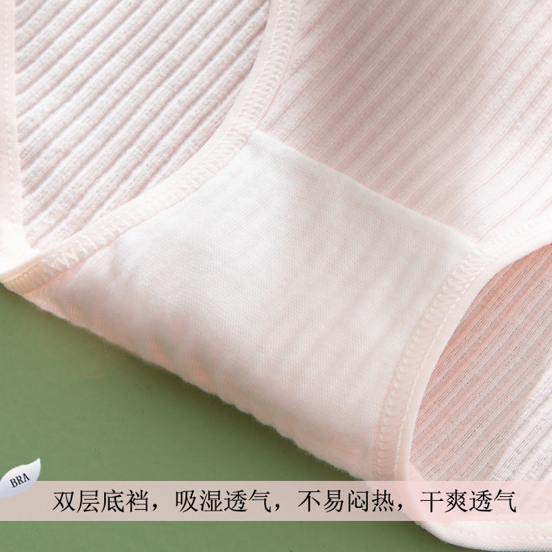 Bộ Áo Lót Và Quần Lót Bằng Cotton Nguyên Chất Dành Cho Bé Gái Học Sinh Tiểu Học 7-15 Tuổi