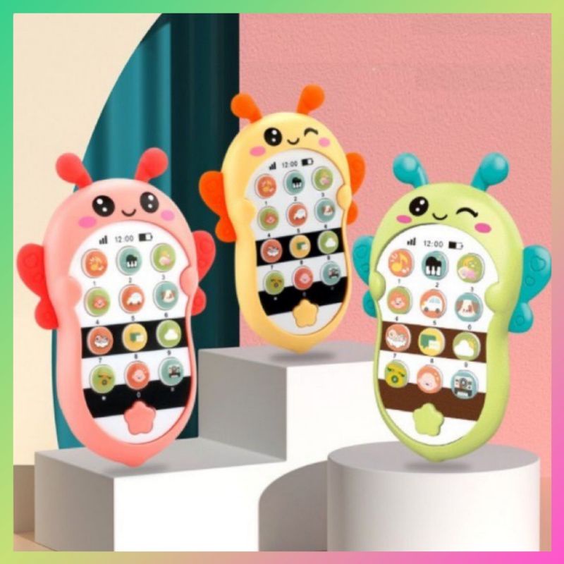 Đồ chơi cho bé hình cà rốt, hình ong dễ thương, có tiếng động vật,các âm thanh kèm dây đeo