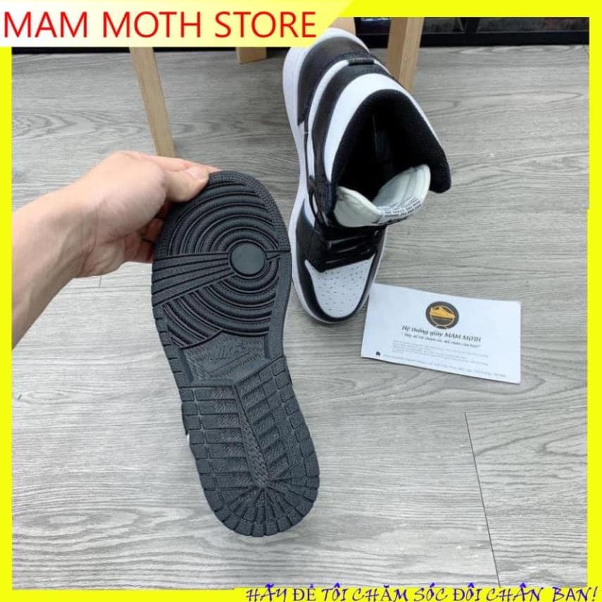 jordan panda ĐEN TRẮNG sneaker cao cổ hight full size nam nữ da bò đôt không cháy