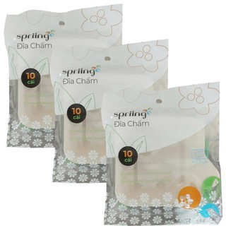 Spriing Lô 10 đĩa chấm bã mía