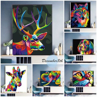 Tranh sơn dầu trang trí hình hoạt hình đáng yêu