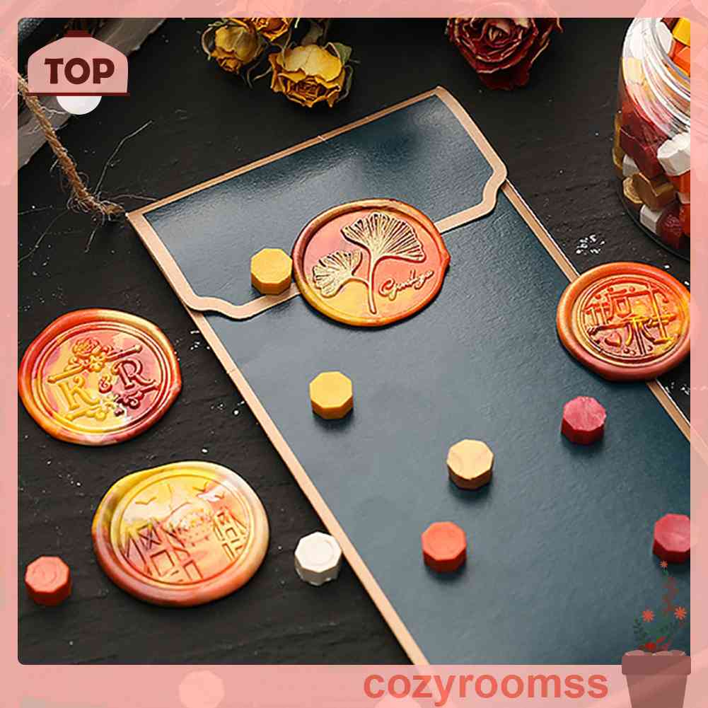 Set 100 Hạt Đóng Dấu Bát Giác Phong Cách Retro