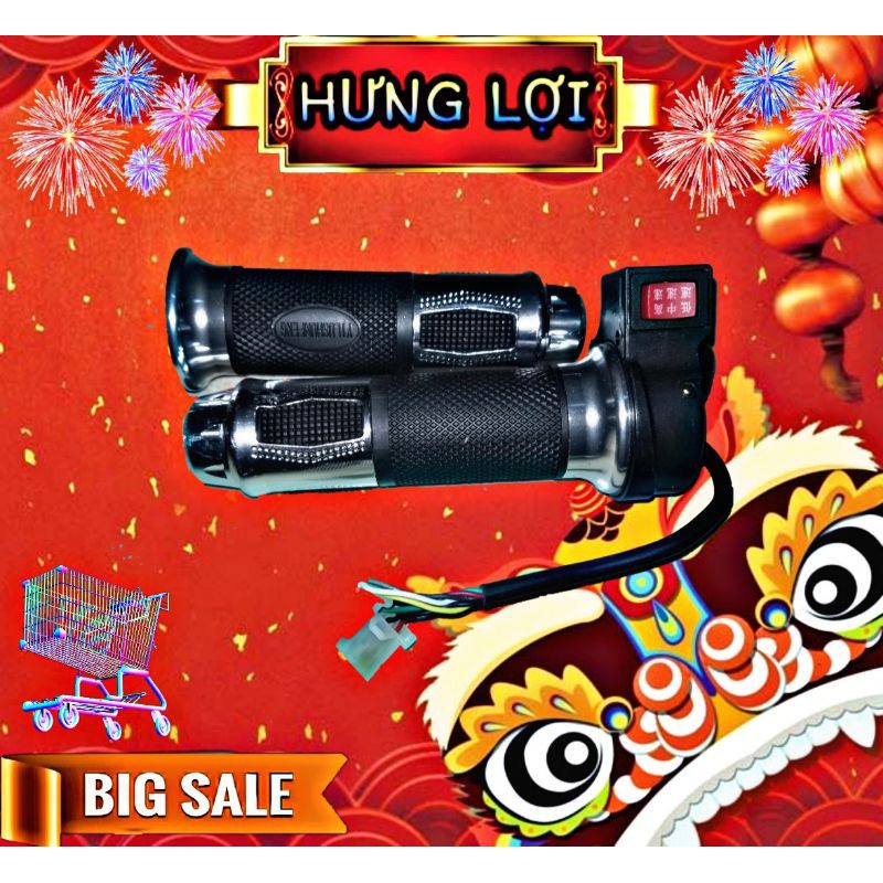 Tay ga có nút tốc độ xe đạp điện