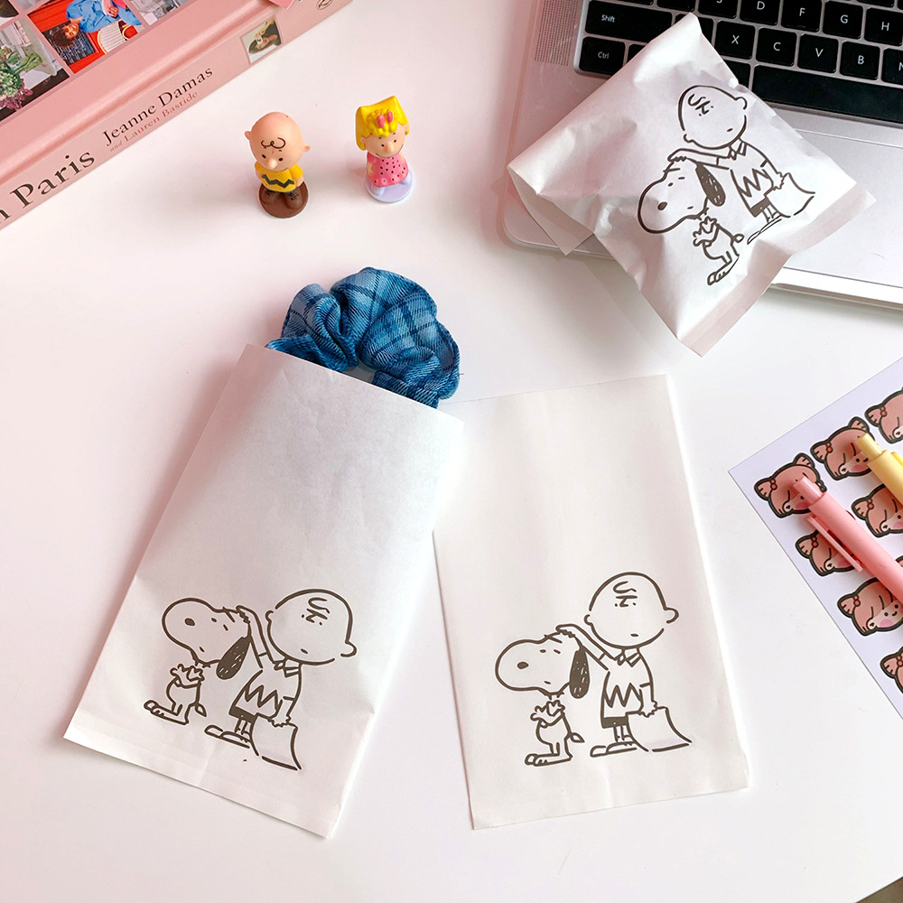 in túi lưu trữ giấy phim hoạt hình cô gái dễ thương sinh viên in túi bao bì nhỏ nhỏ đặt ra túi giấy trang trí