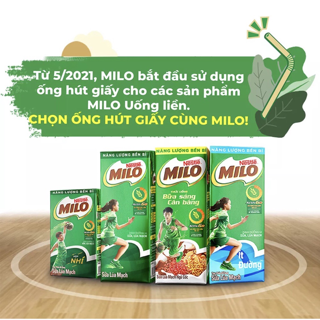 Thùng 48 Hộp Sữa Lúa Mạch Milo Active Go 180ml.