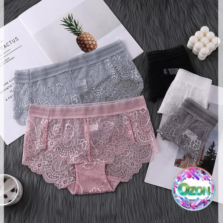 [Mã SRJULY1215 giảm 20K đơn 50K] Quần Lót Nữ Lụa Lạnh Cao Cấp Viền Ren Tim Cạp Cao Không Lộ Viền | BigBuy360 - bigbuy360.vn