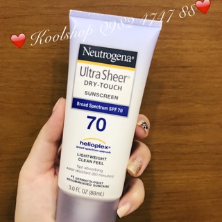 Kem chống nắng Neutrogena Ultra Sheer SPF 70