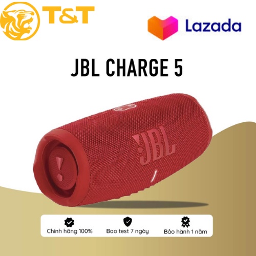 Giá Trị Đặc Biệt Mới Lên KệAuth  Loa bluetooth JBL Charge 5, Kết Nối Bluetooth 5.0  Chất Âm Tốt Bass Mạnh có đèn led côn