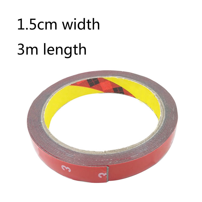 Cuộn băng keo xốp acrylic hai mặt dài 3m rộng 10mm dùng trang trí xe ô tô