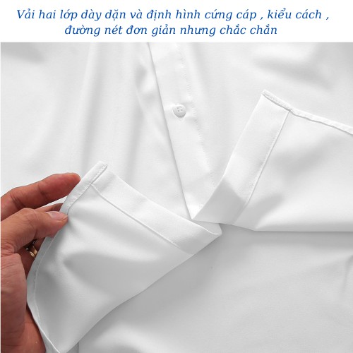 Áo sơ mi nam tay dài ,công sở với chất liệu vải cotton lụa mềm mịn cao cấp | BigBuy360 - bigbuy360.vn