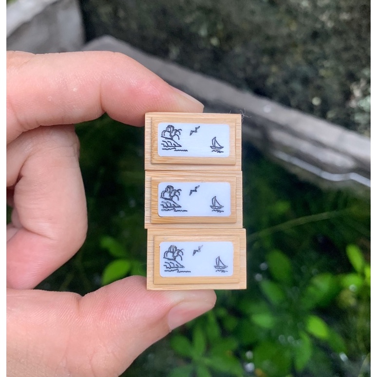 Tay cóng - Tre khảm hình