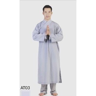 Áo tràng phật tử vải Kate