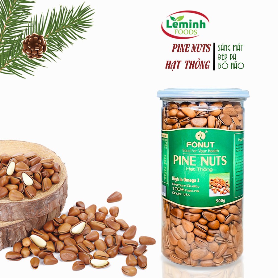 Pine Nuts - Hạt Thông Mỹ [Hộp 500gr]