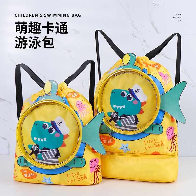 【Hàng giao ngay】túi ngang du lịch chống nước balo du lịch chống nước cỡ lớn Túi Đựng Đồ Bơi Chống Thấm Nước Có Ngăn Ướt / Khô In Hình Hoạt Hình Dễ Thương Thời Trang Đi Biển 2022 Cho Bé
