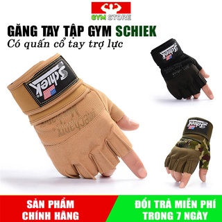 Găng tay tập gym có quấn cổ tay ⚡FREESHIP⚡ Găng Tay Tập Gym Chính Hãng Schiek
