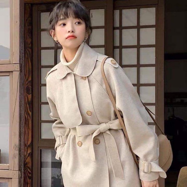 Áo khoác dạ ép dáng ngắn