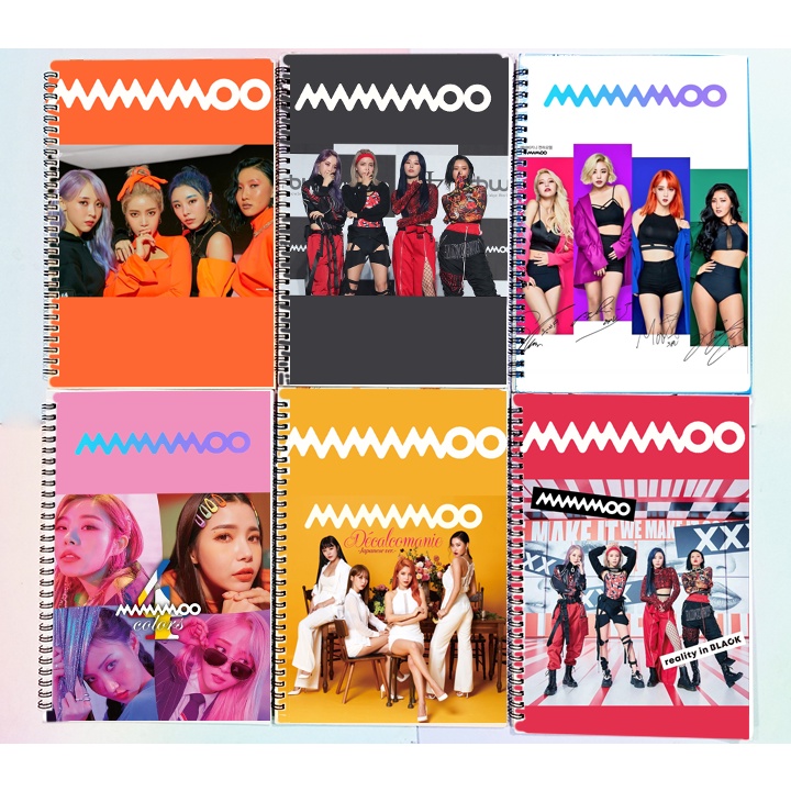 Sổ lò xo GOT7 ITZY MAMAMOO RED VELVET SLI48 sổ idol kpop 60 trang 17x25cm