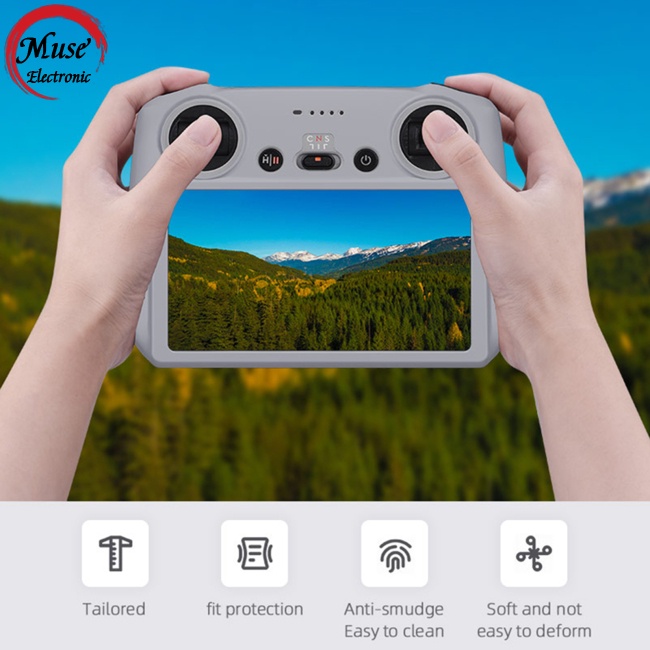 Ốp Điện Thoại Silicon Chống Bụi Chống Trượt Có Màn Hình Điều Khiển Từ Xa Cho Dji Mini 3 Pro