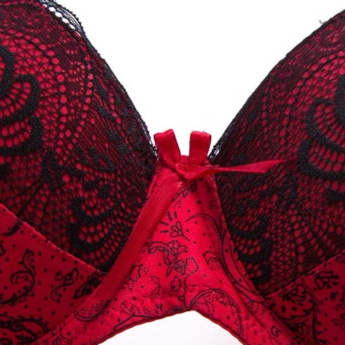 Bộ đồ lót VARSBABY V688 gồm áo ngực và quần lót phối ren thời trang gợi cảm cho nữ cỡ lớn