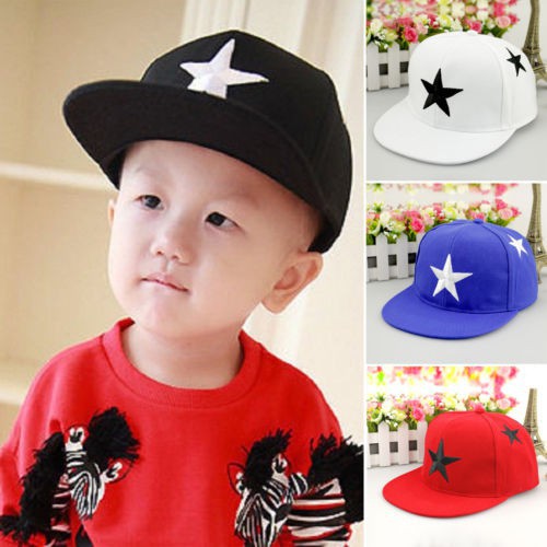 Mũ bóng chày họa tiết ngôi sao cho bé trai và bé gái