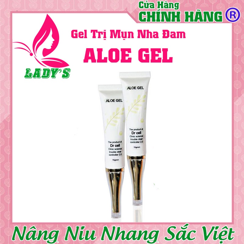 Gel Mụn Nha Đam Dr Cell, Giảm Sưng Viêm, Giúp Khô Đầu Mụn Nhanh Chóng, Kháng Khuẩn Chống Lây Lan Mun 15gr Chính Hãng