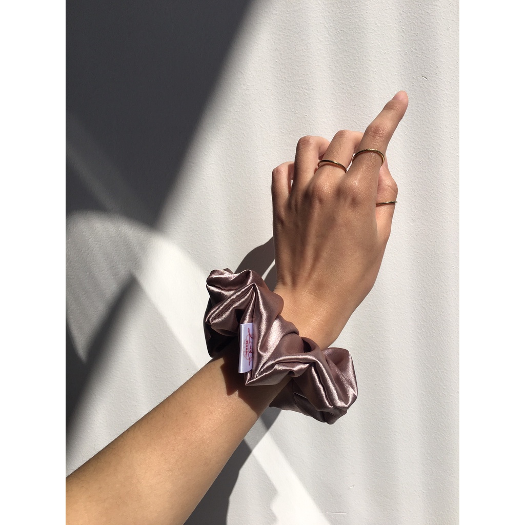 NINA - Dây chun buộc tóc Satin Scrunchies Handmade