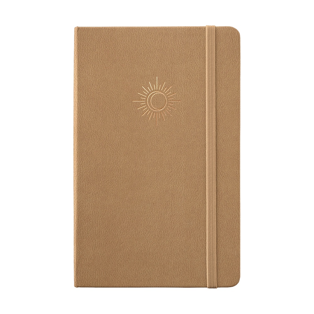 Sổ tay bujo hoạ tiết ép nhũ chìm Asthetic Sunset 196 trang giấy 100GSM