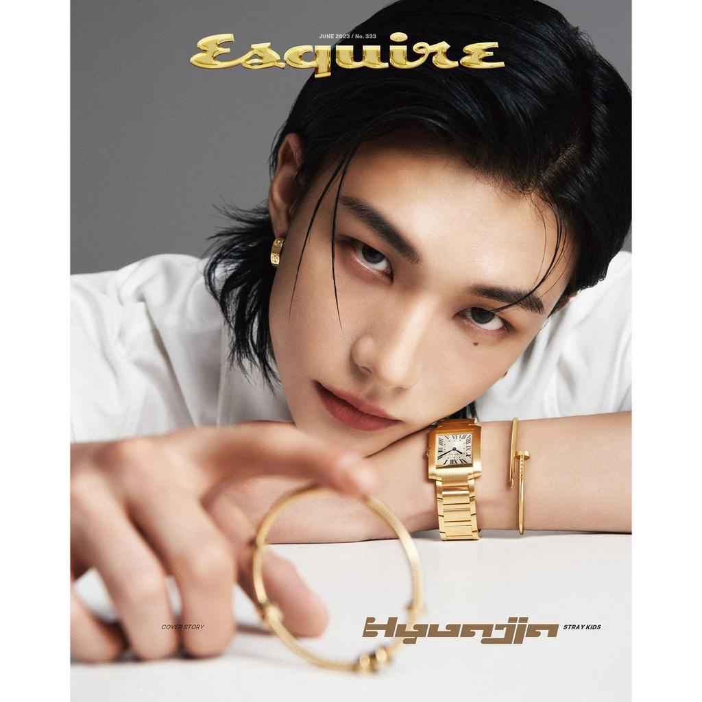 Tập ảnh KMONSTAR ESQUIRE 6.2023 bìa HYUNJIN STRAY KIDS Hàn Quốc