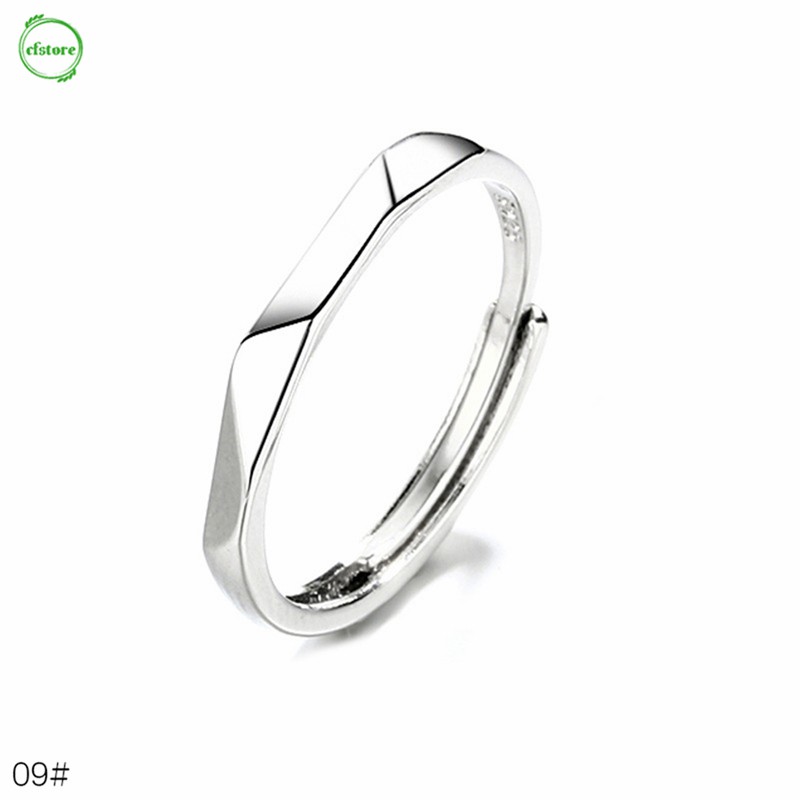 Nhẫn hở tùy chỉnh kích thước thiết kế đơn giản thời trang cho cặp đôi