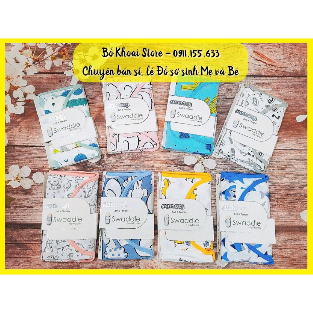 Ủ kén cotton SUNNOZY - Ủ kén chống giật mình cho bé - BoKhoaiStore