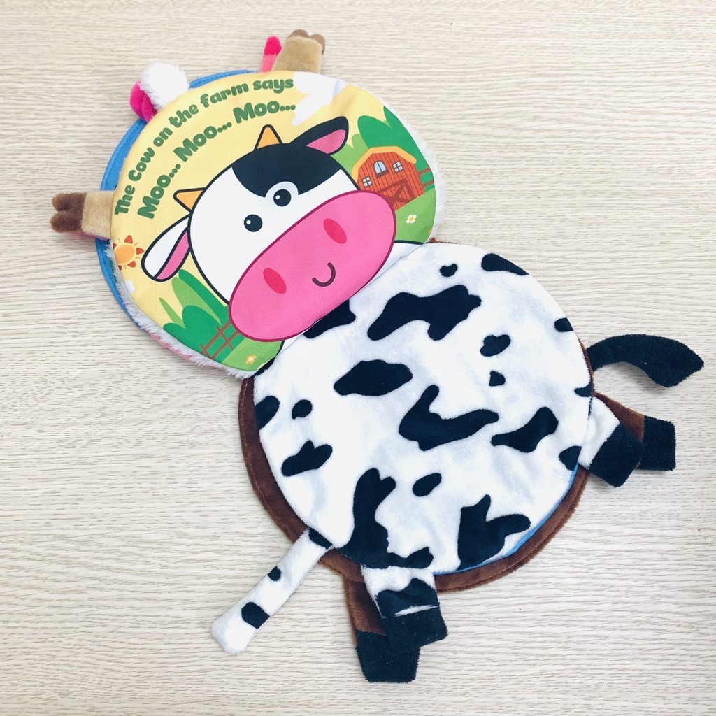 Sách vải the Animals on the farm Lalala baby đa tương tác lật mở sột soạt thu vị