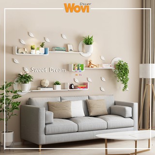 [TẶNG KÈM DECAL GỖ 3D] Kệ Gỗ Trang Trí Tường Sofa Thiết Kế Hiện Đại Sản Xuất Tại Việt Nam - KTTT1