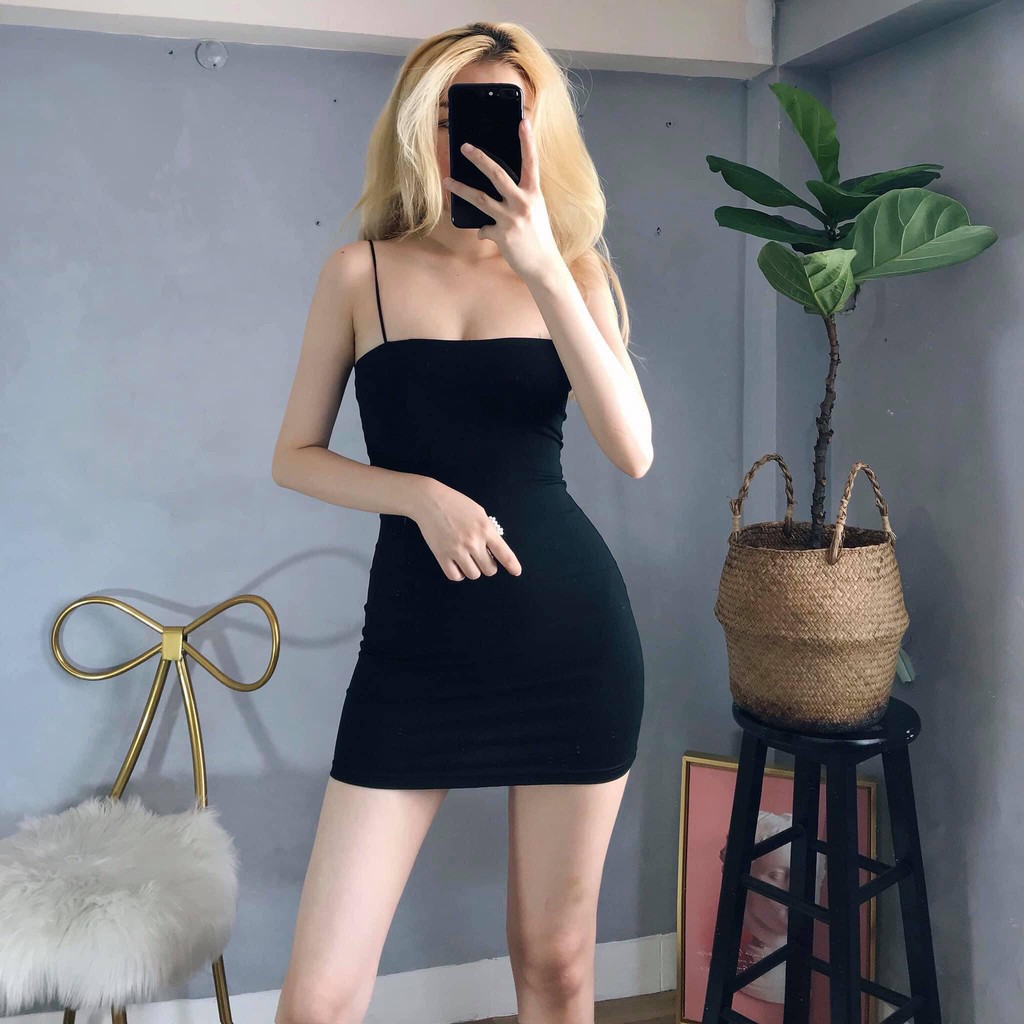 (Ảnh Thật) Đầm Body hai Dây 🌸Cọng Bún ?Siêu Xinh[Freeship 50k] | BigBuy360 - bigbuy360.vn