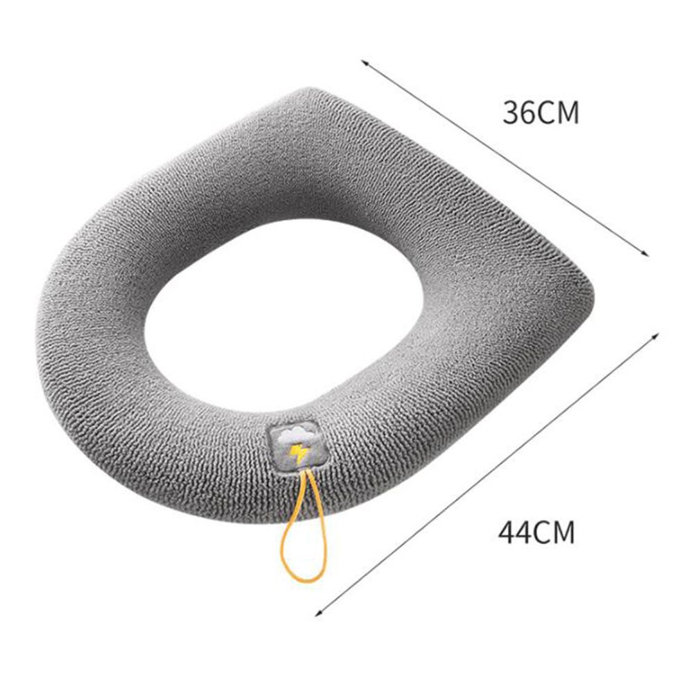 Đệm lót bồn cầu mềm mại giữ ấm mùa đông có tay cầm tiện lợi chất lượng cao