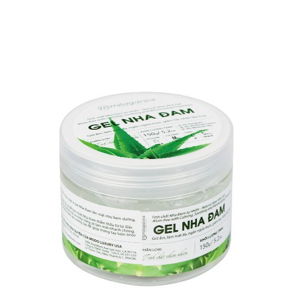 Gel Nha Đam Dưỡng Ẩm, Làm Dịu Da giúp da trắng sáng đều màu Milaganics 150g - 3200329