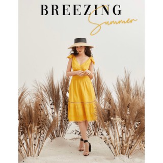 Đầm Topshop Cotton Embroidery Midi Dress