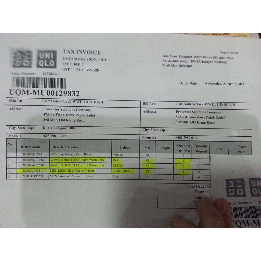 Áo phông nam Uniqlo One Piece