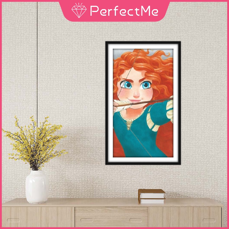 DISNEY Tranh Đính Đá 5D Tự Làm Hình Công Chúa Aisha 30x40