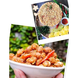 COMBO 1KG ĐẬU PHỘNG TỎI ỚT & 5 CƠM CHÁY CHÀ BÔNG TƯƠI