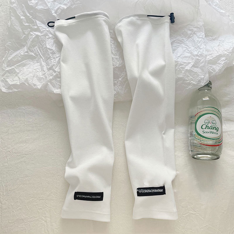 Găng tay chống nắng mùa hè dáng rộng in chữ phong cách Hàn Quốc cho nữ