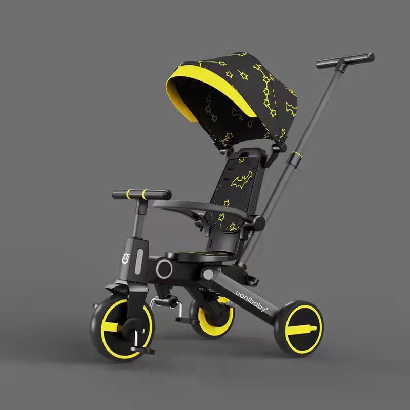 Xe chòi chân 3 bánh kiêm xe đẩy hai chiều em bé Uonibaby 5in1 (Đức), gấp gọn, dành cho bé từ 1 - 5 tuổi